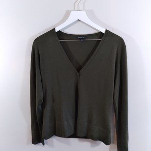 Green Lafayette 148 New York Cardigan